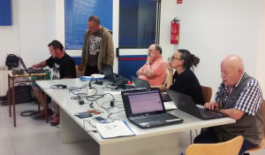 Participants al taller de WordPress